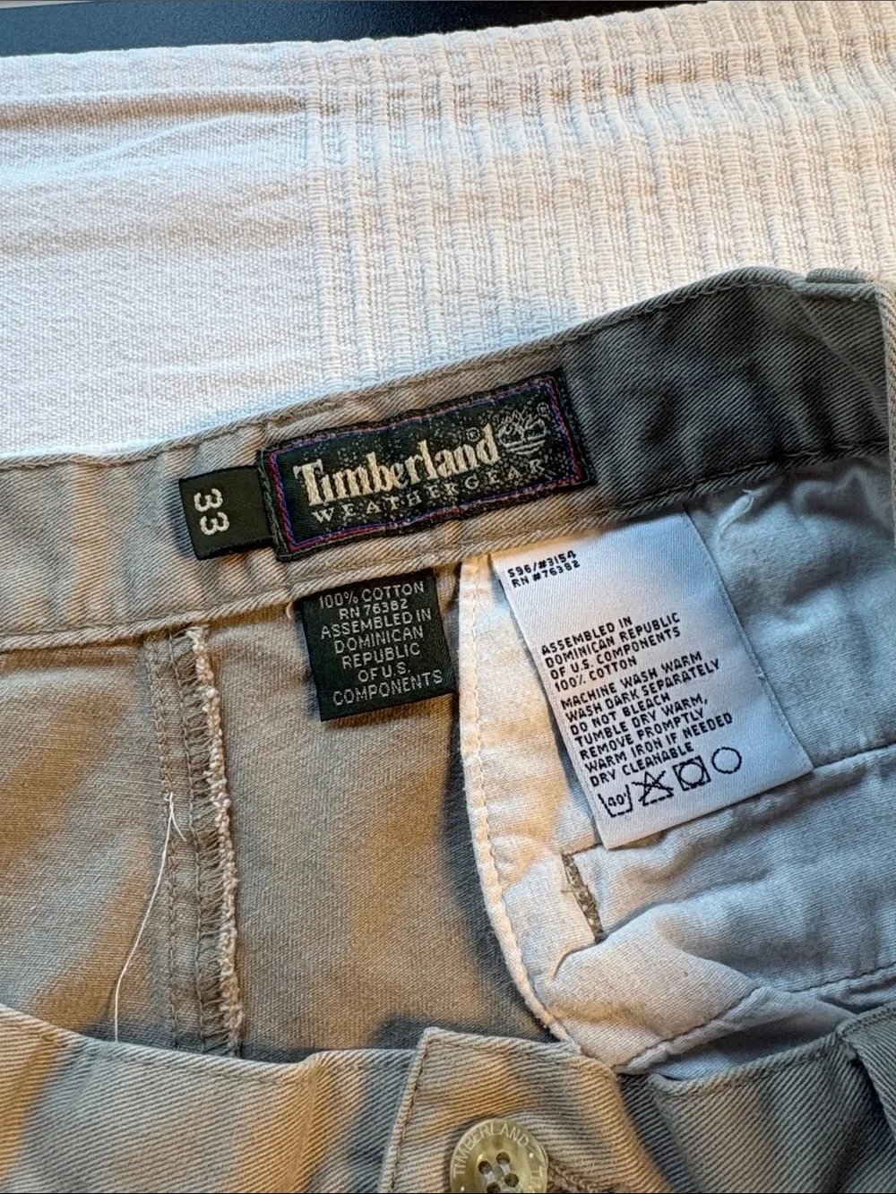 Timberland Men's Tan Flat-Front Shorts